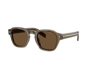 Prada Homme Sunglass PR A16S - Couleur du Monture: Terra transparent, Couleur de Lentille: Marron foncé