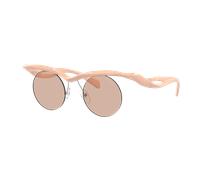 Prada Homme Sunglass PR A18S - Couleur du Monture: Pêche, Couleur de Lentille: Marron clair
