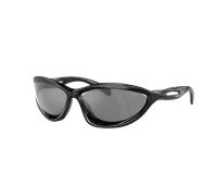 Prada Homme Sunglass PR A26S - Couleur du Monture: Noir, Couleur de Lentille: Argent effet miroir gris