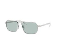 Prada Homme Sunglass PR A53S - Couleur du Monture: Argent Mat, Couleur de Lentille: Azur