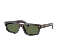 Prada Homme Prada PR B11S 17N20G Lunettes de soleil Acétate Tortue Vert Carré Polarisé