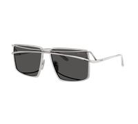 Prada Homme Sunglass PR C55S - Couleur du Monture: Argent Vintage, Couleur de Lentille: Gris foncé
