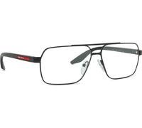 Prada Linea Rossa Homme Prada Linea Rossa PS 51TV 1BO1O1 Montures optiques Métal Noir Transparent Carré Normale