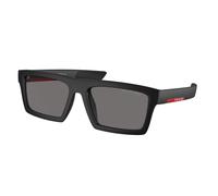 Prada Linea Rossa Homme Prada Linea Rossa PS 02ZSU 1BO02G Lunettes de soleil Nylon Noir Gris Carré Polarisé