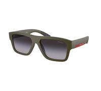 Prada Linea Rossa Homme Prada Linea Rossa PS 04ZS 15X09U Lunettes de soleil Injecté Vert Gris Carré Normale Ombré