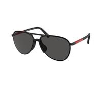 Prada Linea Rossa Homme Prada Linea Rossa PS 53ZS 1BO06F Lunettes de soleil Métal Noir Gris Pilote Normale