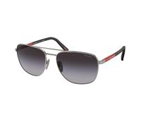 Prada Linea Rossa Homme Prada Linea Rossa PS 54ZS 5AV09U Lunettes de soleil Acier Gris Gris Ronde Normale Ombré