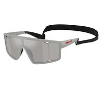 Prada Linea Rossa Homme Prada Linea Rossa PS A03S 13Z05A Lunettes de soleil Injecté Gris Gris Carré Miroir