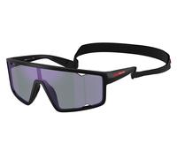 Prada Linea Rossa Homme Prada Linea Rossa PS A03S 1BO10J Lunettes de soleil Injecté Noir Bleu Carré Normale