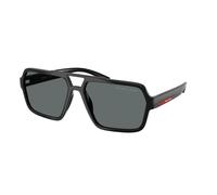 Prada Linea Rossa Homme PS A06S 1AB02G Lunettes de soleil Injecté Noir Gris Pilote Polarisé
