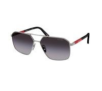Prada Linea Rossa Homme Prada Linea Rossa PS A50S 5AV09U Lunettes de soleil Métal Gris Gris Géométrique Normale Ombré