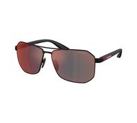 Prada Linea Rossa Homme Prada Linea Rossa PS A53S DG008F Lunettes de soleil Métal Noir Gris Pilote Miroir
