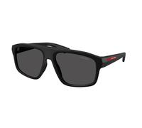 Prada Linea Rossa Homme Prada Linea Rossa PS B02S 1BO06F Lunettes de soleil Injecté Noir Gris Géométrique Normale