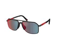 Prada Linea Rossa Homme Prada Linea Rossa PS B51S 1BO08F Lunettes de soleil Métal Noir Gris Pilote Miroir