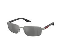 Prada Linea Rossa Homme Prada Linea Rossa PS B54S 5AV41A Lunettes de soleil Métal Gris Gris Carré Normale