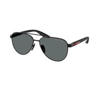 Prada Linea Rossa Homme PS A52S 1AB5Z1 Lunettes de soleil Métal Noir Gris Pilote Polarisé