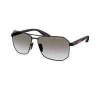 Prada Linea Rossa Homme PS A53S 1BO5O0 Lunettes de soleil Métal Noir Gris Pilote Normale Ombré