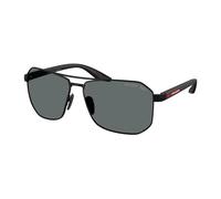 Prada Linea Rossa Homme PS A53S DG05Z1 Lunettes de soleil Métal Noir Gris Pilote Polarisé