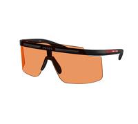 Prada Linea Rossa Homme PS B06S 1BO90U Lunettes de soleil Injecté Noir Orange Carré Normale