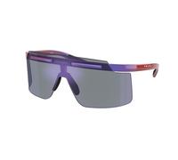 Prada Linea Rossa Homme PS B06S 26H10J Lunettes de soleil Injecté Violet Bleu Carré Miroir