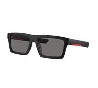 Prada Linea Rossa Homme Sunglass PS 02ZSU - Couleur du Monture: Noir mat, Couleur de Lentille: Gris foncé Polarisé
