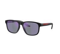 Prada Linea Rossa Homme Sunglass PS 06YS - Couleur du Monture: Noir mat, Couleur de Lentille: Bleu foncé miroir violet