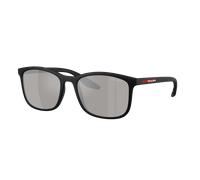Prada Linea Rossa Homme Sunglass PS A08S - Couleur du Monture: Noir mat, Couleur de Lentille: Gris clair Effet miroir Agent