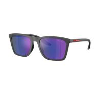 Prada Linea Rossa Homme Sunglass PS B08S - Couleur du Monture: Caoutchouc Gris, Couleur de Lentille: Bleu foncé miroir violet