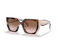 Prada Femme PR 15WS 01R0A6 Lunettes de soleil Acétate Tortue Marron Carré Normale Ombré