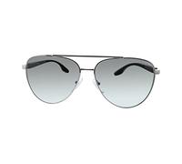 Prada Lunettes de soleil tendance pour homme, Argent, taille unique
