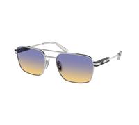 Prada Unisex PR 67ZS 1BC06Z Lunettes de soleil Métal Argent Violet Pillow Normale Ombré