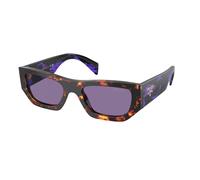 Prada Unisex Prada PR A01S 14O50B Lunettes de soleil Acétate Tortue Violet Pillow Normale Miroir