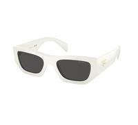 Prada Unisex Prada PR A01S 17K08Z Lunettes de soleil Acétate Blanc Gris Pillow Normale