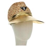 Prada Vintage - Chapeau en tissu Pre-owned - Femme - Pre-owned - Jaune - Taille: ONE Size
