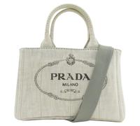 Prada Vintage - Pre-owned Vintage Canapa Handbag - Femme - Pre-owned - Gris - Taille: ONE Size