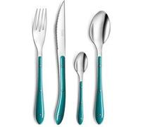 PRADEL ESSENTIEL - BISTRO 1-2-3 BLEU CANARD - Ménagère 24 pièces