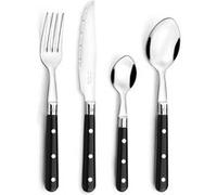 PRADEL ESSENTIEL - BISTRO-CLUB NOIR - Ménagère 24 pièces Noir G