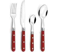 PRADEL ESSENTIEL - BISTRO-CLUB ROUGE - Ménagère 24 pièces G