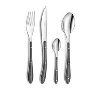 Amefa – Ensemble de couverts Gamme Bistro 24 pièces Gris anthracite Inox et PP
