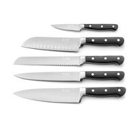 Pradel Essentiel Blason Set de 5 couteaux de cuisine en Acier 13C, Noir
