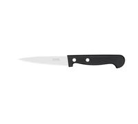 Pradel Essentiel - Couteaux office - Lot de 12 - Polypro 2 rivets - Acier inoxydable 13 C, Finition Brillante - Epaisseur 1 mm, longeur 190 mm - Noir