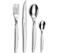 PRADEL ESSENTIEL - Ménagère 24 couverts de table pour 6 personnes - Gamma - Acier Inoxydable 18/0, Finition Standard - Blanc (Epaisseur 1.5 mm)