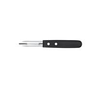 Pradel Essentiel Polypro 2 Rivets - 12 éplucheurs | Eplucheurs, Lot de 12, Acier inoxydable 13 C, Finition Brillante, Epaisseur 1 mm, longeur 160 mm, Noir