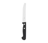 Pradel Essentiel Polypro 2 rivets Couteaux de table, 21 cm, Lot de 12, Noir