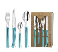 Pradel Essentiel Rising Sun Service 24 couverts Pour 6 personnes, Turquoise