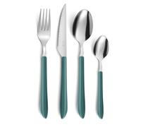 Pradel Essentiel Vibrato Ménagère 24 couverts Inox Pour 6 personnes, Bleu