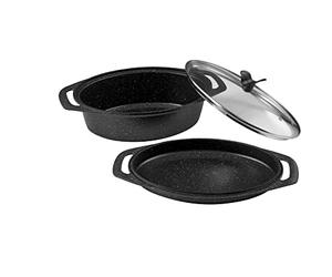 Pradel Excellence - 52804M - Cocotte Ovale 3 Pièces "Façon Pierre", tous Feux dont Induction