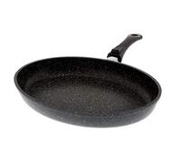 Pradel Excellence - 52805M - Poêle à Poisson "Façon Pierre" en Fonte d'Aluminium avec Manche Amovible, 35 cm