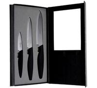 Pradel Excellence 90152 Coffre de 3 Couteaux Lames en Céramique Noire