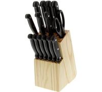 Pradel Excellence Bloc En Bois 17 Pieces Macao Noir. Gris Et Beige